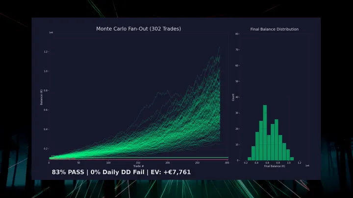 Starting from the End: Prop Firm Challenges as Variance Optimization